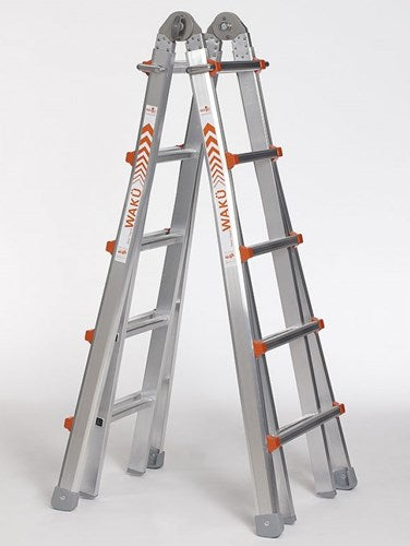 Waku échelle pliante télescopique professionnelle 4x5 marches waku - 1413800102