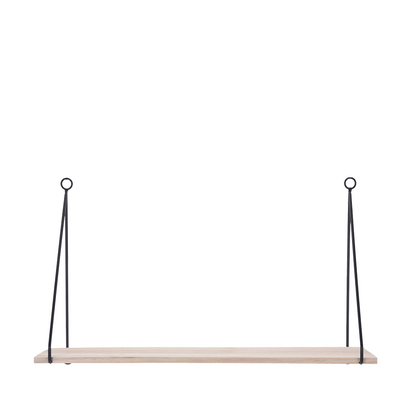 Etagère murale bois et métal 50x16x29cm
