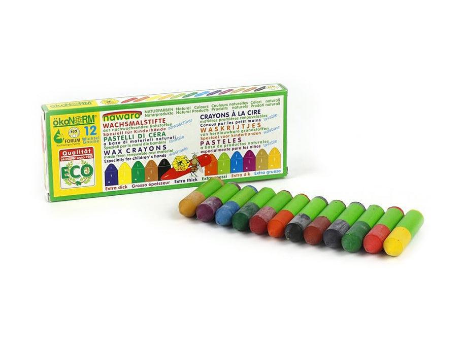 Ökonorm Wax Crayons Box en carton Enfants 12 pièces