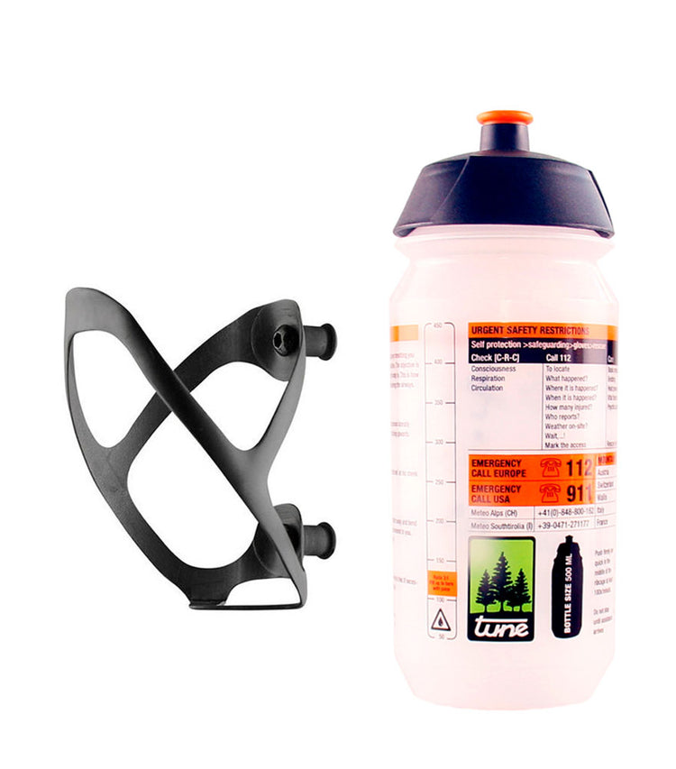 Tune porte-bidon wasserträger 2.0 carbone + bidon 500ml