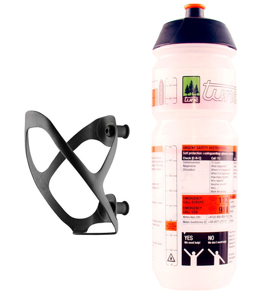 Tune porte-bidon wasserträger 2.0 carbone + bidon 750ml
