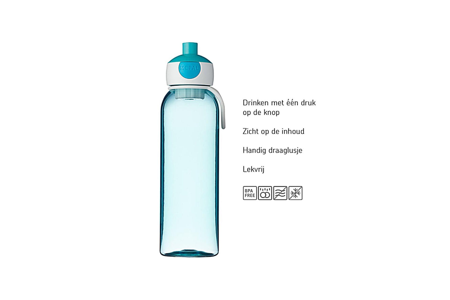 Mepal Water Bottle Campus pop-up bleu 500 ml