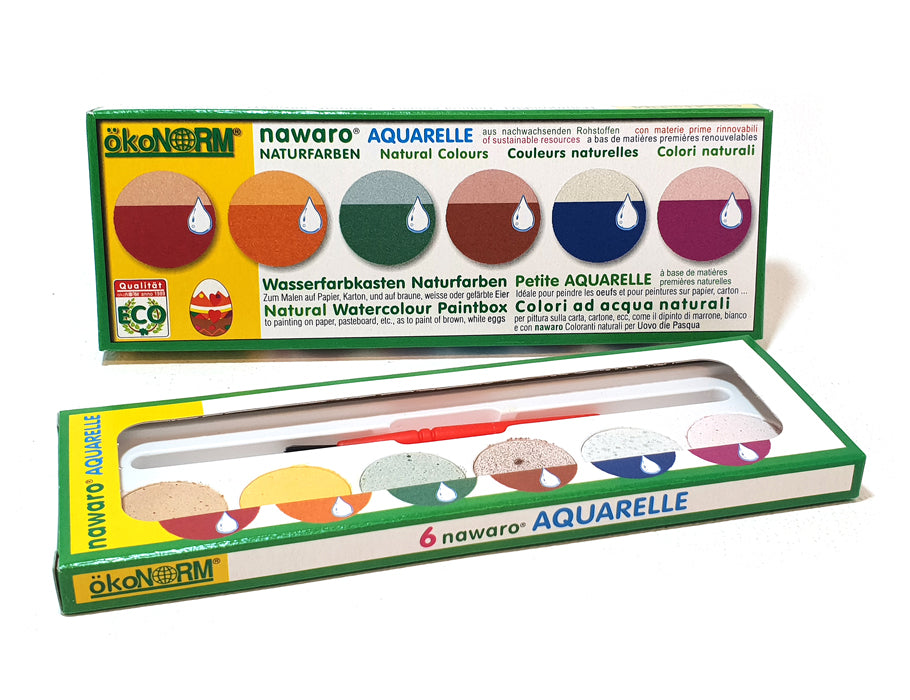 Ökonorm Aquarel Paint dans une boîte de 6 couleurs