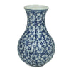 Vase Kersten faïence bleu 13x7x7cm