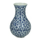 Vase Kersten faïence bleu 13x7x7cm