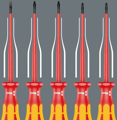 Wera 165 is pz s # 1+ 2 jeu de tournevis kraftform plus série 100. avec diamètre de lame réduit, 2 pièces - 05006470001