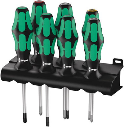 Wera 335 350 367 7 jeu de tournevis kraftform plus pointe laser + support, 7 pièces - 1 pièce(s) - 05320540001
