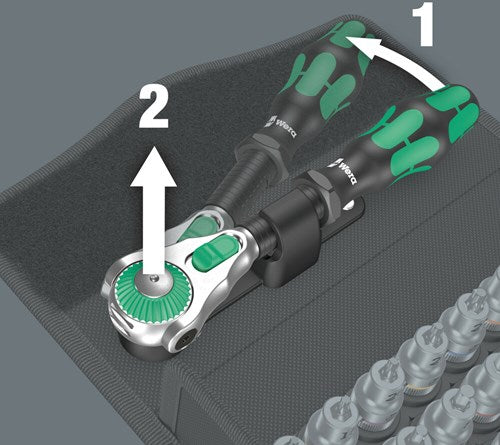Wera 8100 sb vitesse zyklop tout-en-un | 3 8 | 35 pièces 05003536001
