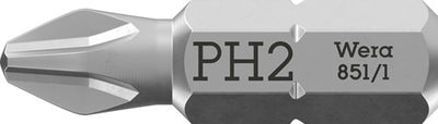 Wera 851 1 z bits phillips, ph 2 x 25 mm - 1 pièce(s) - 05072072001