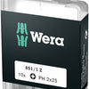 Wera 851 1 z bits phillips, ph 2 x 25 mm (boîte pro 10 bits) - 1 pièce(s) - 05072401001