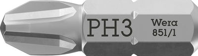 Wera 851 1 z bits phillips, ph 3 x 25 mm - 1 pièce(s) - 05072074001