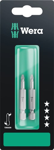 Wera 851 4 tz embouts cruciformes, ph 1 x 50 mm - 2 pièce(s) - 05134380001
