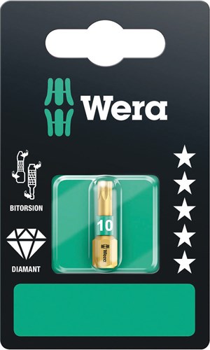 Wera 867 1 embouts torx® bdc, tx 10 x 25 mm - 1 pièce(s) - 05134374001