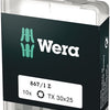 Wera 867 1 z embouts torx®, tx 30 x 25 mm (boîte pro 10 embouts) - 1 pièce(s) - 05072411001