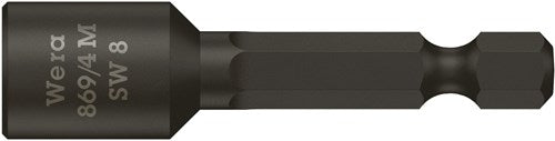 Wera 869 Embout à douille 4 m, magnétique, 8,0 x 50 mm - 1 pièce(s) - 05060423001