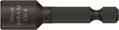 Wera 869 Embout à douille 4 m, magnétique, 8,0 x 50 mm - 1 pièce(s) - 05060423001