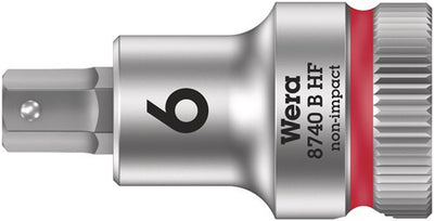 Wera 8740 b hf douille hexagonale zyklop avec 3 8 - entraînement avec fonction de maintien, 6,0 x 35 mm - 1 pièce(s) - 05003035001