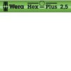 Wera 950 spkl Clé en L multicolore, métrique, blacklaser, hex-plus, 2,5 mm - 1 pièce(s) - 05022604001
