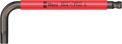 Wera 950 spks Clé en L multicolore, métrique, 6 x 100 mm - 05022675001