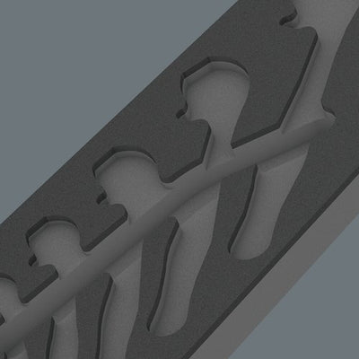 Wera 9832 insert en mousse pour 6004 joker set 1, sans outils, 172 x 30 x 392 mm - 05137332001