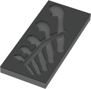 Wera 9832 insert en mousse pour 6004 joker set 1, sans outils, 172 x 30 x 392 mm - 05137332001 - afbeelding 1