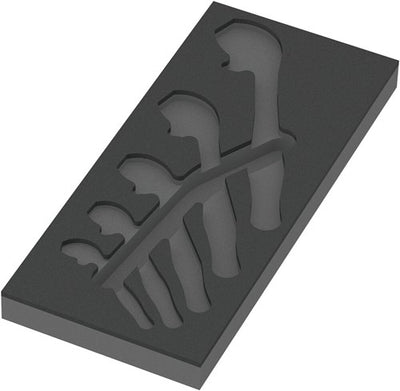 Wera 9832 insert en mousse pour 6004 joker set 1, sans outils, 172 x 30 x 392 mm - 05137332001
