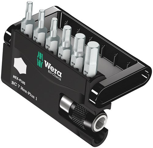 Wera bit-check 7 hex-plus 1, 7 pièces - 1 pièce(s) - 05056168001
