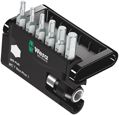 Wera bit-check 7 hex-plus 1, 7 pièces - 1 pièce(s) - 05056168001