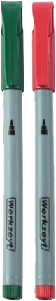 Werkzeyt marqueur permanent 1,6 mm rouge+vert - zyt24521