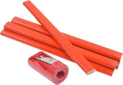 Werkzeyt lot de 7 crayons de menuisier + taille-crayon - b26327