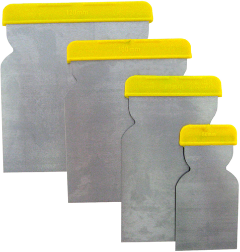 Werkzeyt set de spatules japonaises acier 4 pcs - b27384
