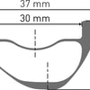Roue avant Dt swiss exc 1200 classic 30 29 carbone cl boost