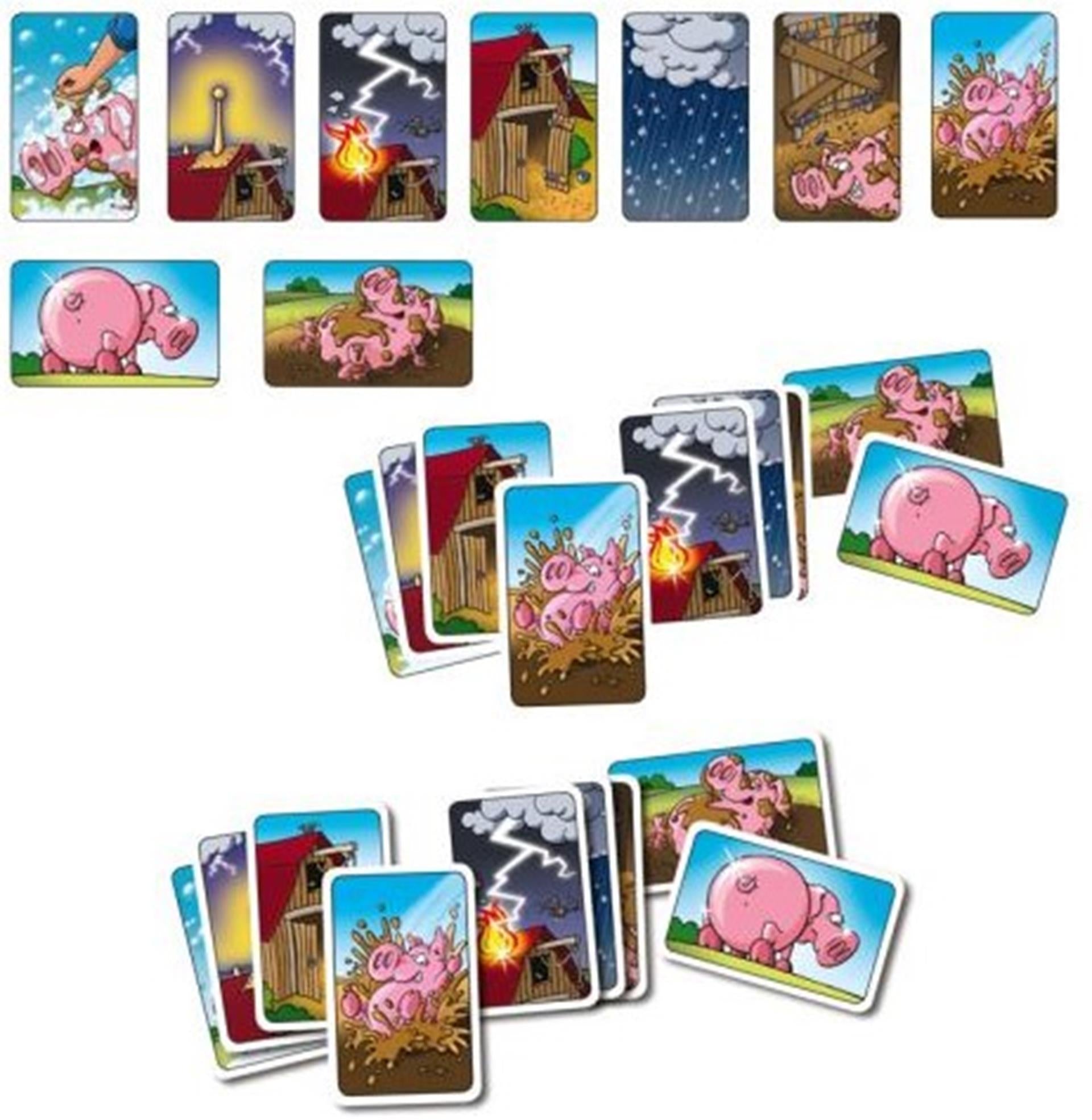 Jeu de cartes de jeux de gobelin blanc moddervarkens