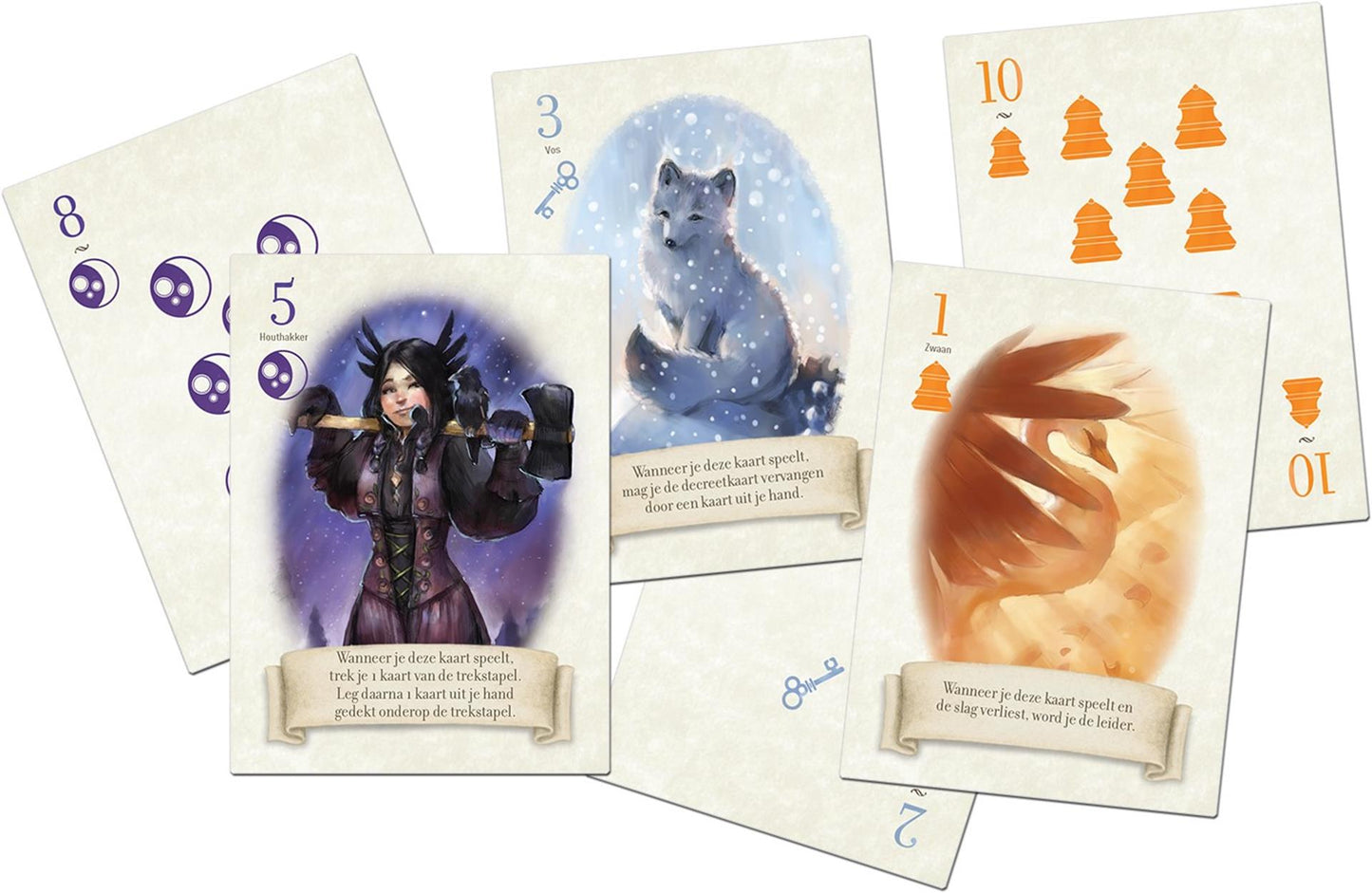 Games de gobelin blancs de vos dans la forêt
