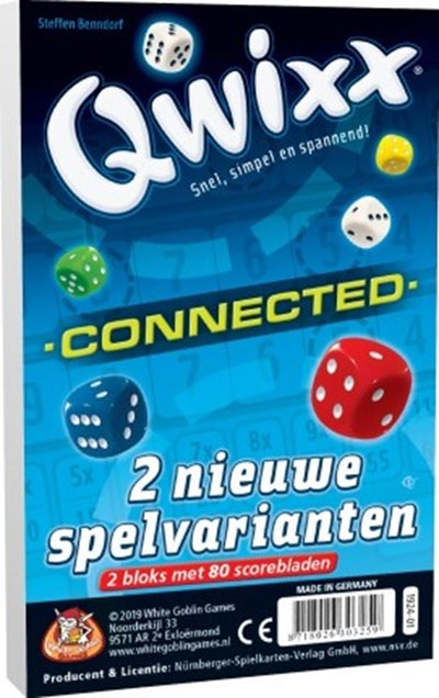 Jeux de gobelin blancs extension Qwixx connectée