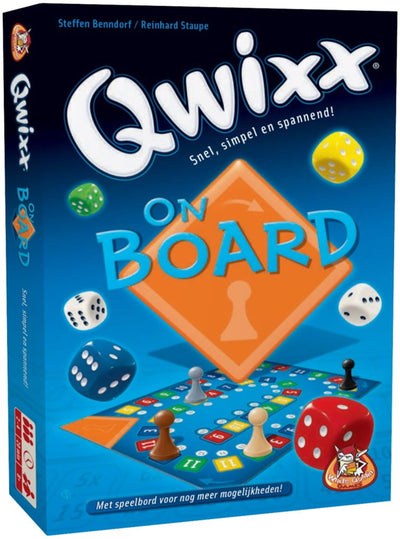 Jeux de gobelin blanc Qwixx à bord