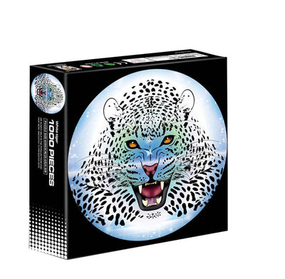 Intro Puzzle Round - White Tiger - 1000 pièces