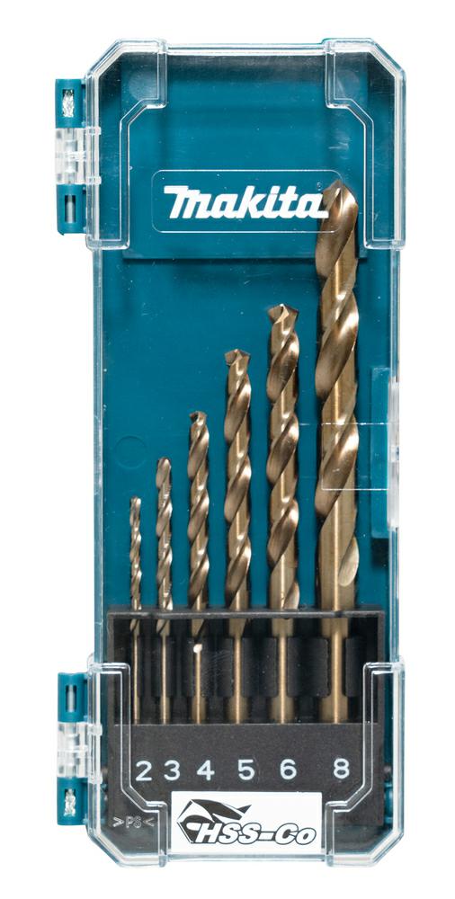 Makita jeu de forets hss-co 6 pièces - d-75758