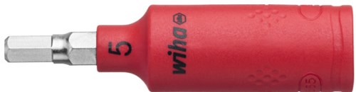 Wiha 246246 insert de clé à douille isolé 1 4 douilles hexagonales 5,0 mm x 65 mm - 43111