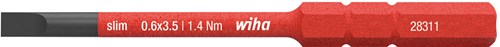 Wiha 283110035 embout slimbit électrique à tête fendue 3,5 mm x 75 mm - 41159