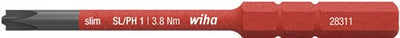 Wiha 2831131 embout slimbit électrique plusmin phillips sl ph1 x 75 mm - 34587