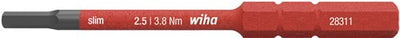 Wiha 283118025 embout slimbit électrique hexagonal 2,5 mm x 75 mm - 37224