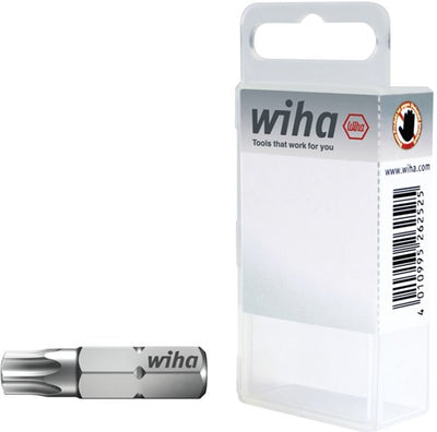 Wiha 7015940 jeu d'embouts standard 25 mm torx® (t40) 1 4 en boîte 2 pièces - 08426