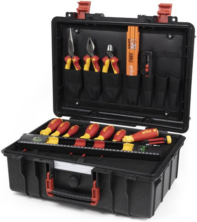 Wiha 9300-70403 boîte à outils set de base l électrique | 18 pièces - 45530