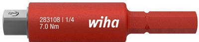 Wiha adaptateur slimvario® electric pour 1 4 clés à douille - 43139 - 43139