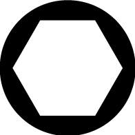 Clé à douille Wiha avec poignée en croix hexagonale nickelée brillante | 7x125mm - 968 - 00968