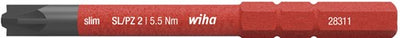 Lame réversible Wiha | plus moins fente pzd 2 x 75 mm | vde isolé | 1 pièce - 34590 - 34590
