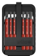 Wiha sb2831b905 jeu d'embouts à tête fendue électrique slimbit, hexagone 6 pièces. - 45803