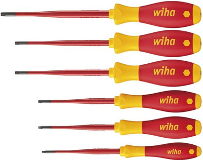 Jeu de tournevis Wiha | 6 pièces tx-bo | manche multi-composants | lame ronde | 1 pièce - 41245 41245