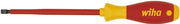 Tournevis Wiha | largeur de coupe 3 mm | longueur de lame 100 mm isolé vde | avec indication de taille | 1 pièce - 00821 00821 - afbeelding 1